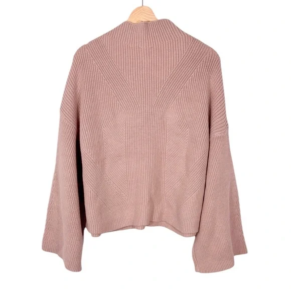 Anthropologie Maeve Katey Mock-Neck Bell-Sleeve Sweater XL - Picture 7 of 10